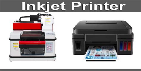 types of inkjet printers.